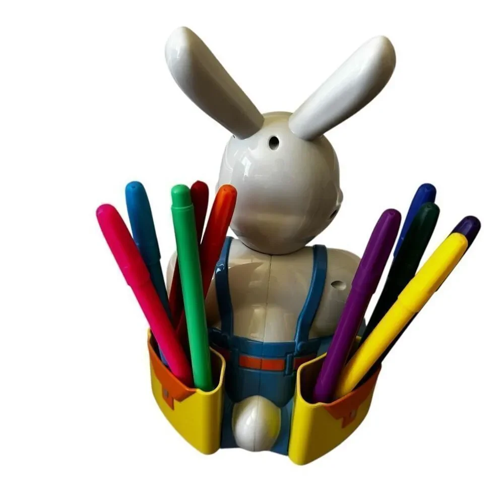 JOYIN Motorized Easter Egg Decorator Kit Easter Busy Bunny Egg Spinner